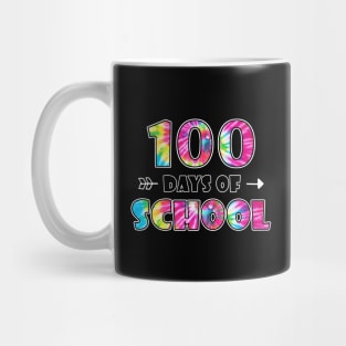 Happy 100 Days Of School Cute Tie Dye Student Teacher Mug